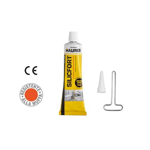 Immagine di SILICONE ACETICO TRASPARENTE SILICFORT ML.60